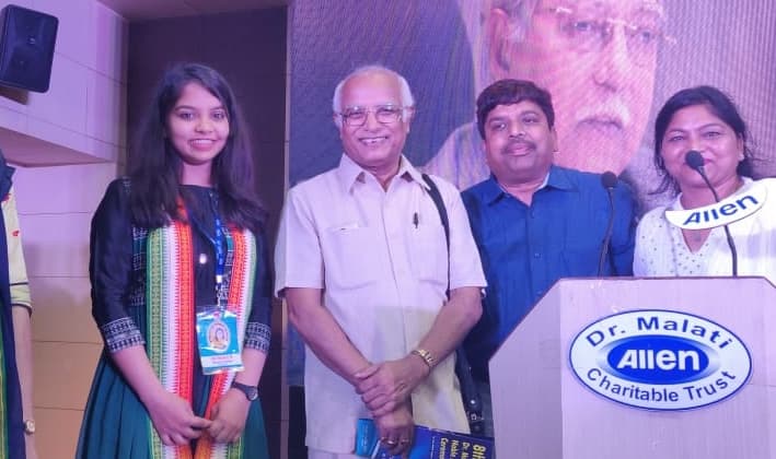 Dr. Shweta Goyal felicitated as Awardee with senior homoeopaths at the Dr. Malati Allen Charitable Trust event